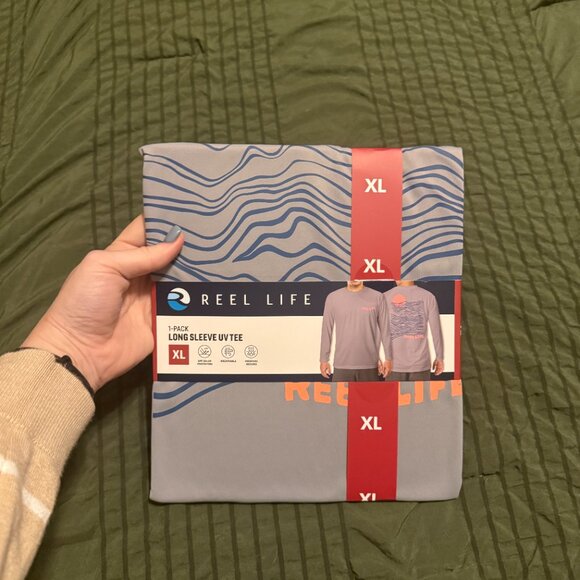 Reel Life Men's Long Sleeve UV Tee XL NWT - Picture 4 of 8